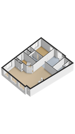 Floorplan - Havenstraat 43, 3752 AB Bunschoten-Spakenburg